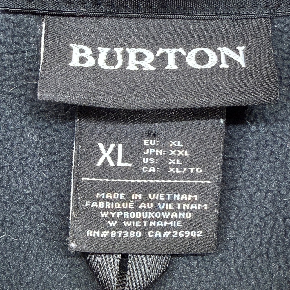 Burton Hoodie Mens XL M Crown WPF PO Black Weatherproof EUC - Picture 4 of 11